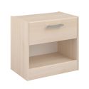 Chevet 1 tiroir et 1 niche aspect bois- CHARLINE