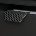 Lit surélevé 90x200 noir avec étagères et bureau gaming + leds - PLAYIT