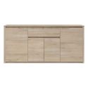 Buffet 4 portes 2 tiroirs aspect bois clair - TIFFENE