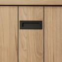Buffet 2 porte 3 tiroirs en aspect bois finition Castel Oak - ANATOLE
