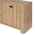 Buffet 2 porte 3 tiroirs en aspect bois finition Castel Oak - ANATOLE