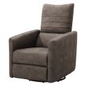 ERBA - Fauteuil Relax Manuel PushBack Tissu Taupe marbré