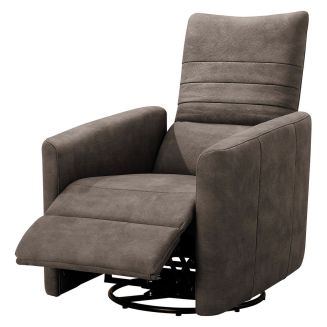ERBA - Fauteuil Relax Manuel PushBack Tissu Taupe marbré