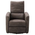 ERBA - Fauteuil Relax Manuel PushBack Tissu Taupe marbré