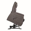 Fauteuil relax releveur tissu polyester imitation cuir taupe marbré - MILLOR