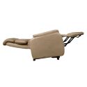 Fauteuil relax releveur tissu polyester beige - SPAZIO