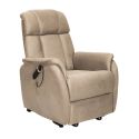 Fauteuil relax releveur tissu polyester beige - SPAZIO