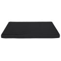 Banc coffre pliable en tissu texturé maille 3D noir - ELECTRON