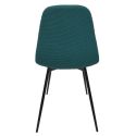 Lot de 4 chaises en tissu texturé maille 3D bleu - ELECTRON