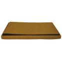 Banc coffre pliable en tissu texturé maille 3D jaune - ELECTRON