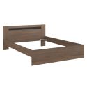 Chambre complète lit 140x190 avec 2 chevets 1 armoire 3P et 1 commode - KASUAL