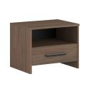 Chambre complète lit 140x190 avec 2 chevets 1 armoire 3P et 1 commode - KASUAL