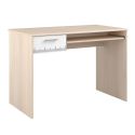 Chambre complète lit 90x190 avec environnement + armoire 3P + bureau + commode - CHARLINE