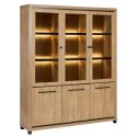 Ensemble salon meuble TV + bibliothèque aspect bois finition Houston Oak - VASALY