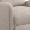 Fauteuil Relax Pushback Tissu Gris Taupe - CAMBERRA