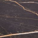 Table Basse Gigogne Aspect Bois finition marbre noir Piètement Métal Noir - MARMOL
