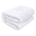 Protège matelas 180x200cm en polyester matelassé blanc bonnets de 35cm - BALTE