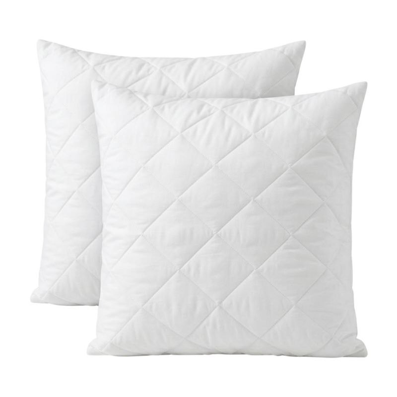 Lot de 2 protèges oreillers 65x65cm en polyester matelassé - BALTE