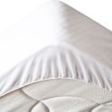 Protège matelas imperméable 90x190cm en polyester matelassé blanc bonnets de 35cm - BALTE