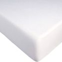 Protège matelas 140x190cm en polycoton blanc imperméable - HERMIONE