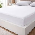 Protège matelas 180x200cm polycoton blanc imperméable - HERMIONE