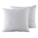 Lot de 2 protèges oreiller 65x65cm polyester bouclette éponge blanc imperméable - HERMIONE