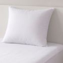 Lot de 2 protèges oreiller 65x65cm polyester bouclette éponge blanc imperméable - HERMIONE