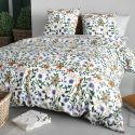 Parure housse de couette 240x220cm + 2 taies motif fleuri multicolore 100% coton - WASILA