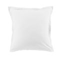 Parure housse de couette 260x240cm + 2 taies 100% coton blanc - VITALIA