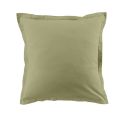 Parure housse de couette 240x220cm + 2 taies 100% coton verveine - VITALIA