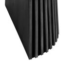 Table Extensible Ovale Pied Relief MDF Placage Chêne noir - DUBLIN