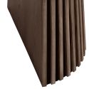 Table Extensible à 240cm Pied Relief MDF Placage Chêne fumé - DUBLIN