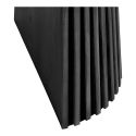 Table Extensible à 240cm Pied Relief MDF Placage Chêne noir - DUBLIN