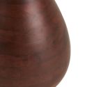 Bout de canapé Ø40cm plateau en marbre pied en manguier teinté - ELKE