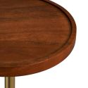 Bout de canapé Ø30cm plateau en manguier pied en métal - BILBOKET