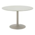 Table repas ronde Ø120cm plateau en MDF et pied en métal laqué mat sable - COSTA