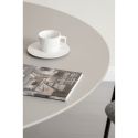 Table repas ronde Ø120cm plateau en MDF et pied en métal laqué mat sable - COSTA