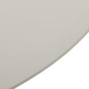 Table repas ronde Ø120cm plateau en MDF et pied en métal laqué mat sable - COSTA