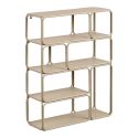 Etagère murale design en métal laqué beige - LACIA