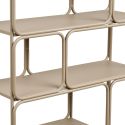 Etagère murale design en métal laqué beige - LACIA