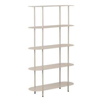 Etagère 5 plateaux arrondis en métal laqué sable- ELYAG