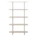 Etagère 5 plateaux arrondis en métal laqué sable- ELYAG