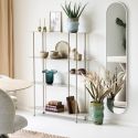 Etagère 5 plateaux arrondis et asymétrique en métal laqué sable- ELYAG