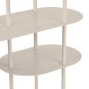 Etagère 5 plateaux arrondis et asymétrique en métal laqué sable- ELYAG