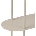 Etagère 4 plateaux arrondis et asymétrique en métal laqué sable- ELYAG