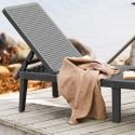 Plaid ultra doux 130x156cm nid d'abeille taupe en viscose et polyester - ALVEO