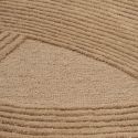 Tapis 200x300cm Tufté Main marron Lignes courbes en relief - LINUS