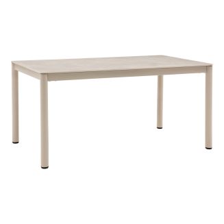 Table de jardin rectangulaire 160cm en aluminium plateau céramique - LUCIDIA