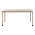 Table de jardin rectangulaire 160cm en aluminium plateau céramique - LUCIDIA