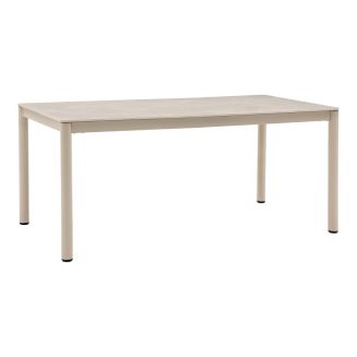 Table de jardin rectangulaire 200cm en aluminium plateau céramique - LUCIDIA